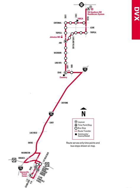 las vegas valley bus routes